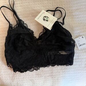 Free People 2 Pack Black Lace Bralette NWT